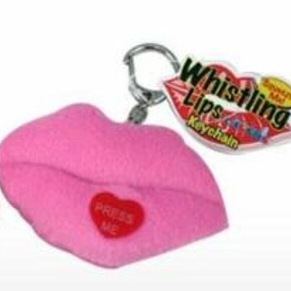2005 Novelty Whistling Lips Keychain (Still Whistles TOO!) - Picture 1 of 5
